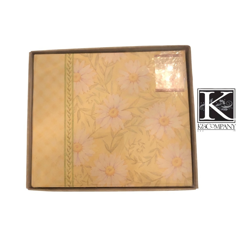 K&Company 6x6 Post-bound Scrapbook with 40 Top Loading Pages -NWOT, original box